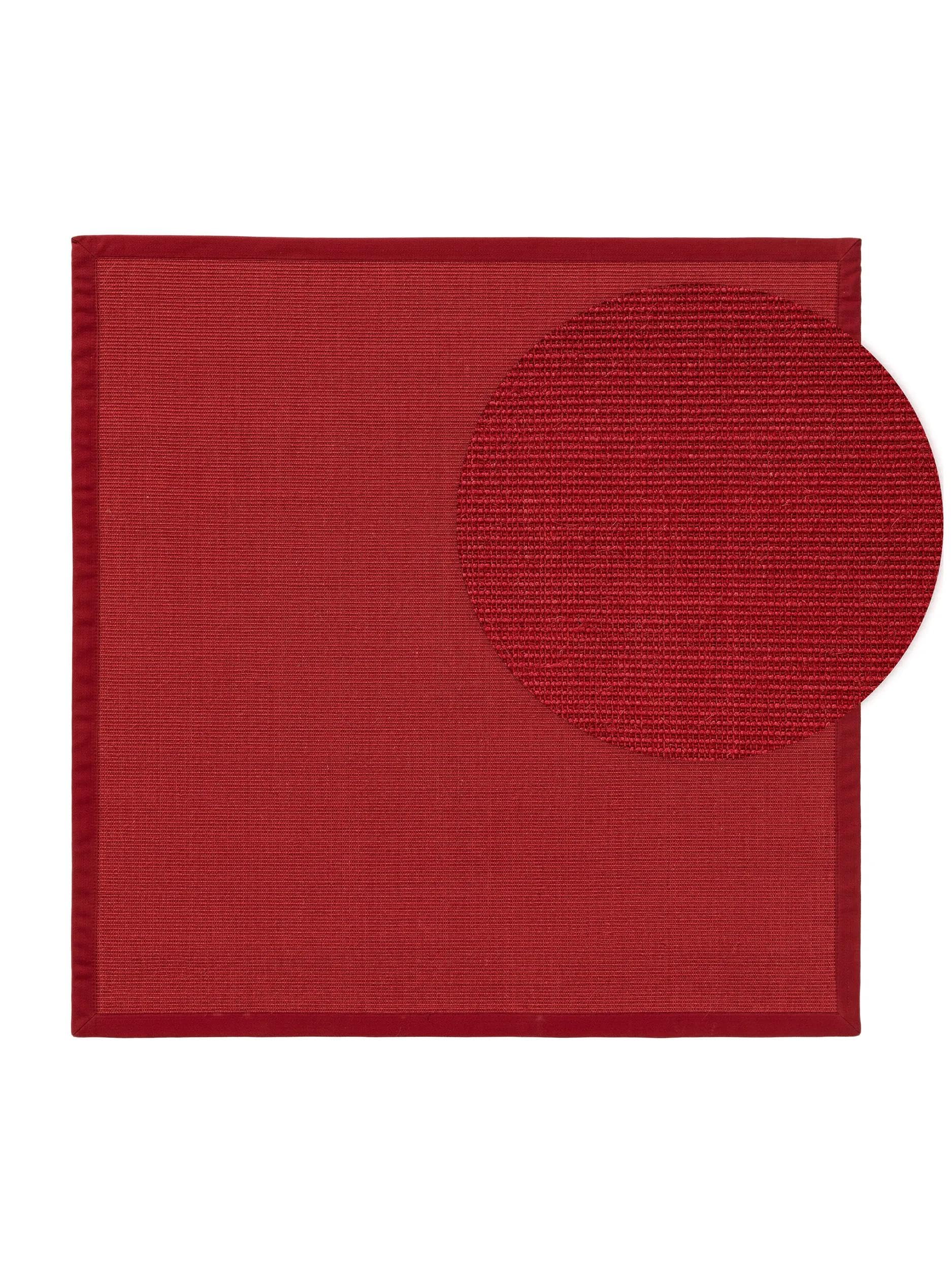 benuta-nest-sana-sisal-teppich-quadratisch-150x150-cm-rot-100-naturfaser image 8