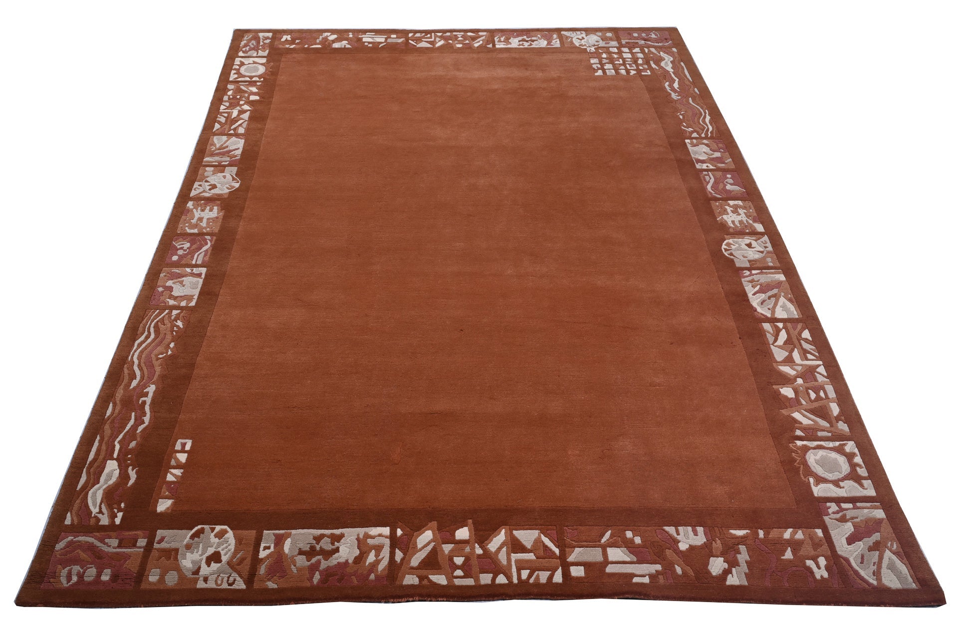 weconhome-tibet-teppich-terra-braun-retro-bord-re-handgekn-pft-2 image 5