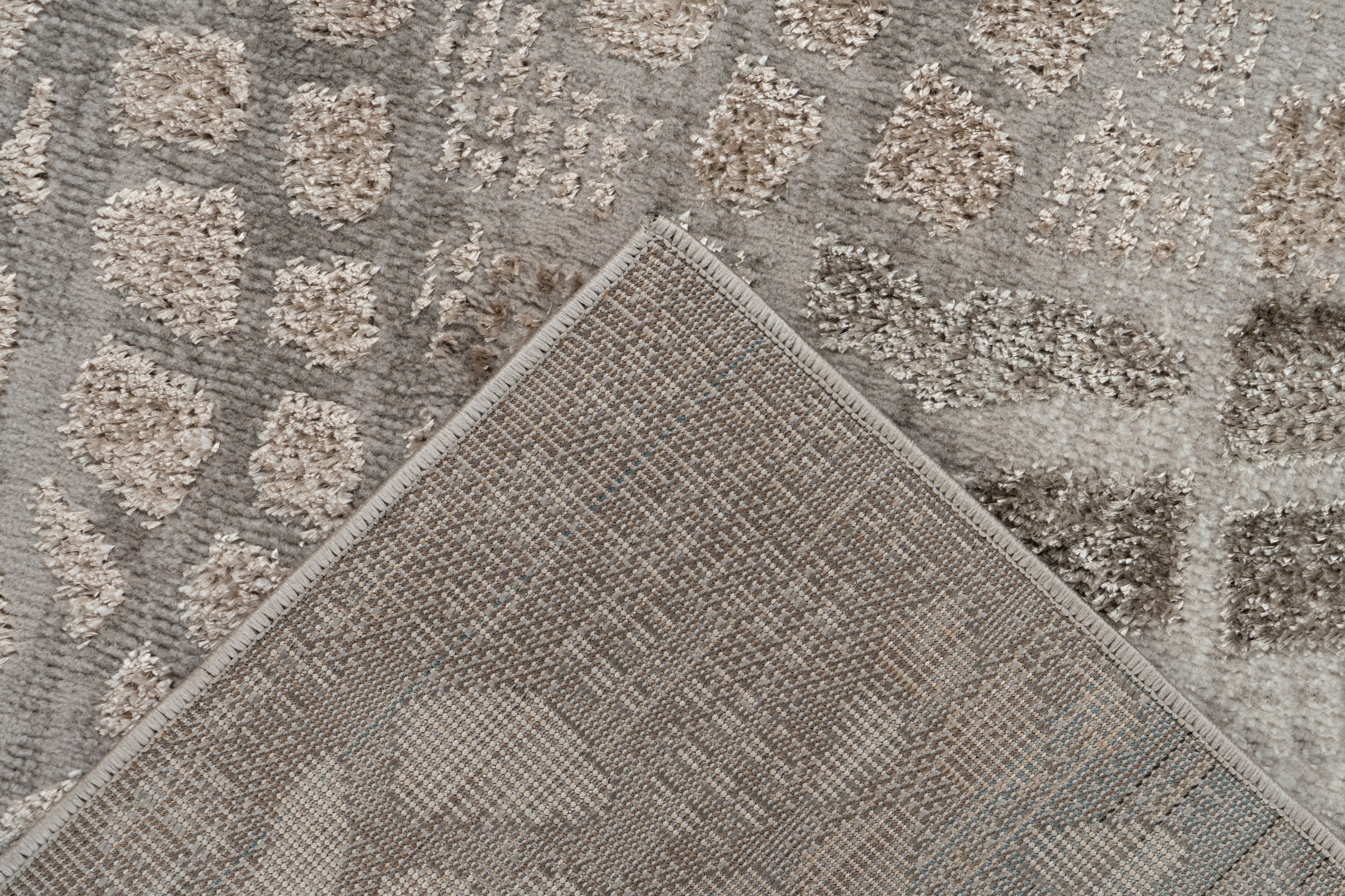kayoom-plasma-125-kurzflorteppich-11-mm-florh-he-1350-g-m-polyester-silber-beige image 5