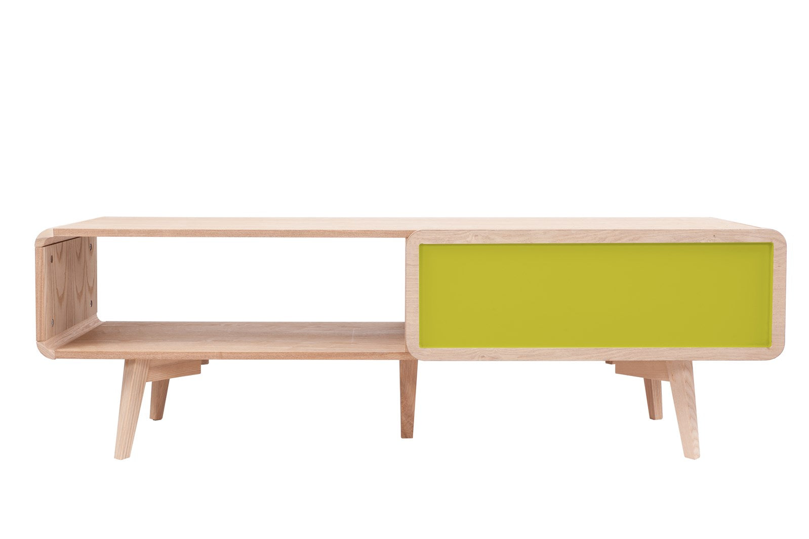 kayoom-tv-tisch-addison-ii-moderner-fernsehtisch-in-esche-gr-n-mit-schublade image 4