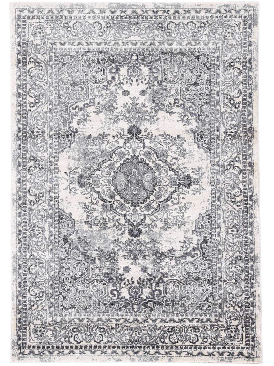 carpetfine-suna-teppich-grau-120x170-cm-moderner-vintage-teppich-f-r-wohn-und-sc image 1
