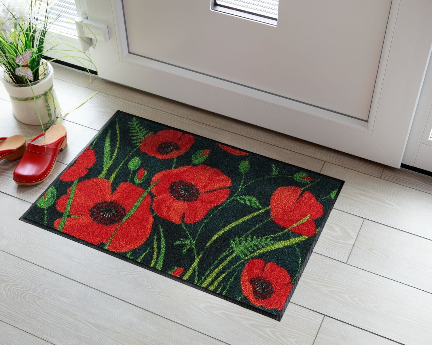 salonloewe-poppys-of-maivi-eingangsmatte-50-x-75-cm-mohnblumen-design-polyamid image 2