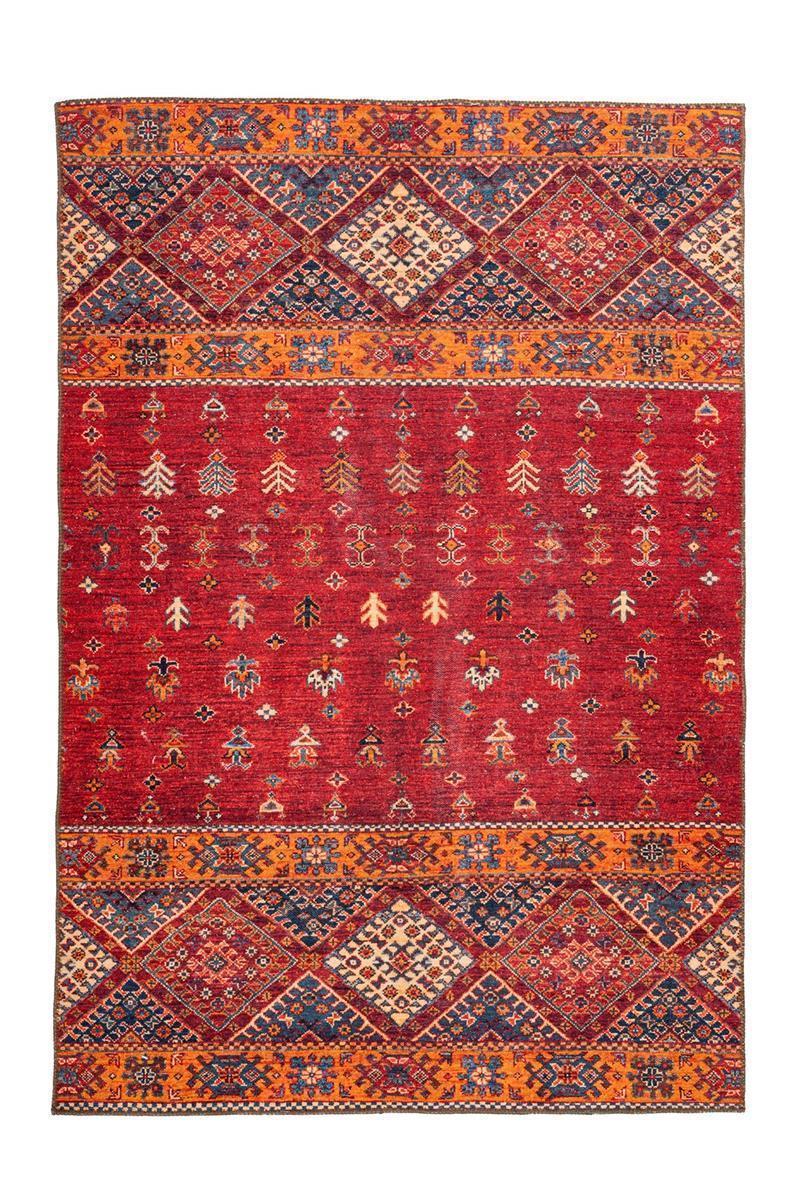 kayoom-faye-225-geprinteter-flachflorteppich-orientalischer-vintage-stil-verwasc image 1