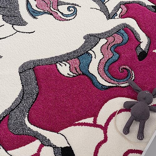 paco-home-kinderzimmer-teppich-das-kleine-einhorn-80x150-cm-pink-creme-t-rkis-po image 8