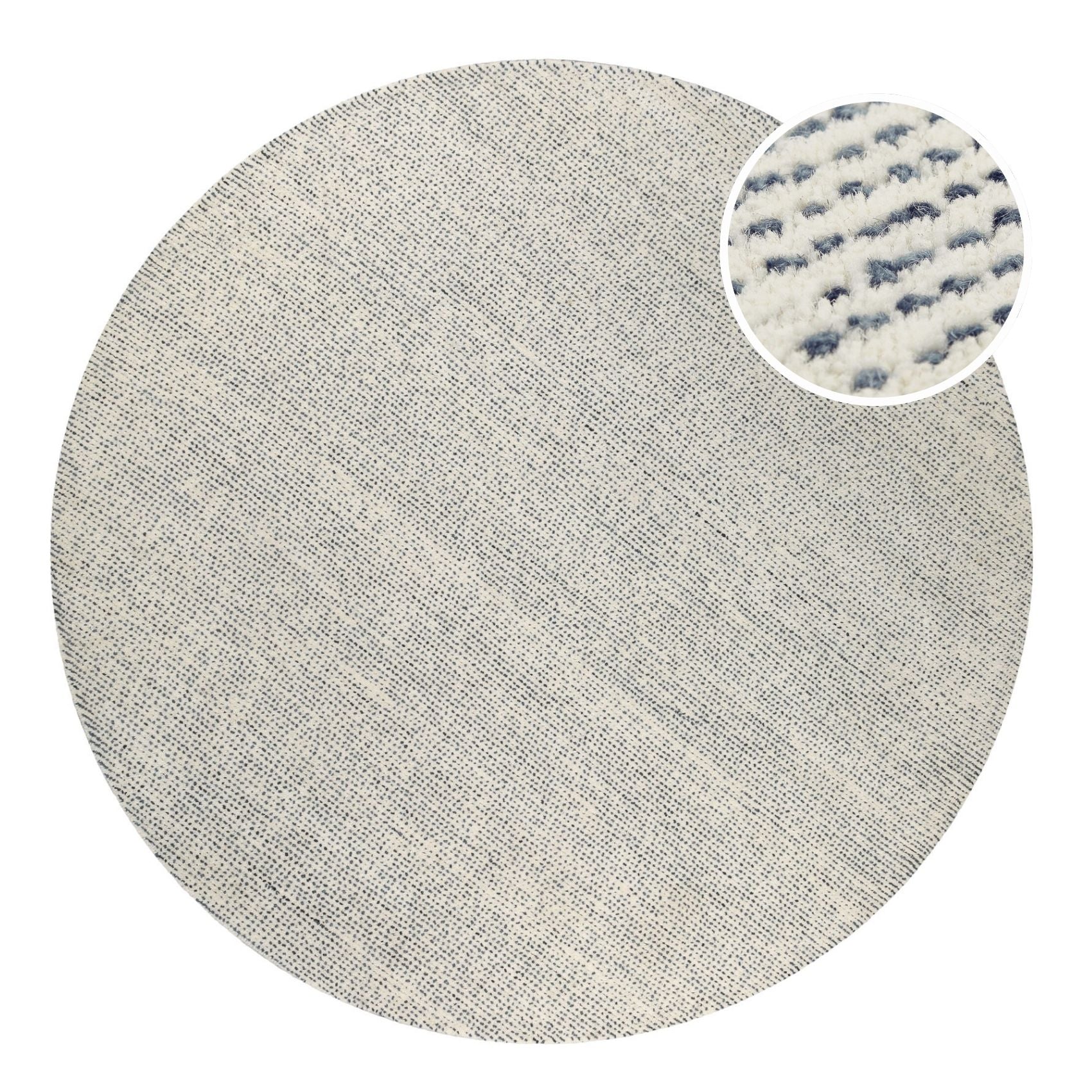 hamptons-by-weconhome-kurzflor-teppich-rund-blau-hamptons-thirtytwo-handgetuftet image 1