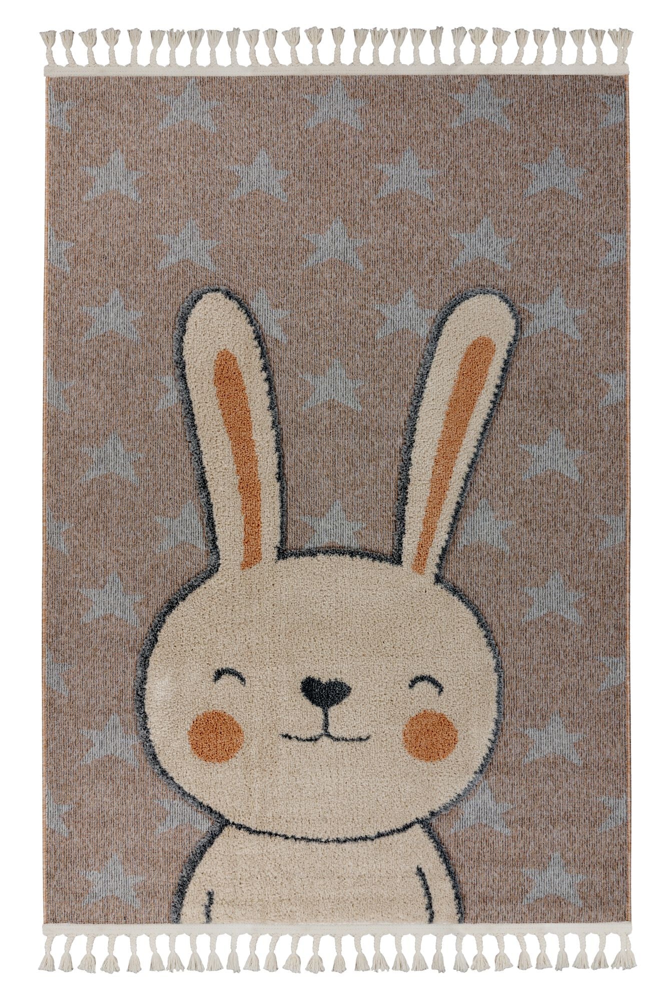 kayoom-modena-415-kinderzimmerteppich-beige-kurzflor-9-mm-polypropylen-2200-g-m image 1