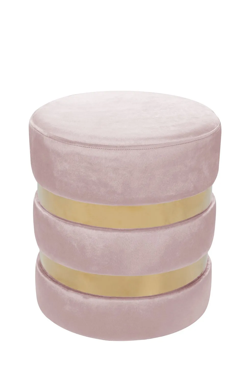 kayoom-hocker-novalie-225-samtiger-hocker-mit-metallgestell-rund-und-elegant image 1