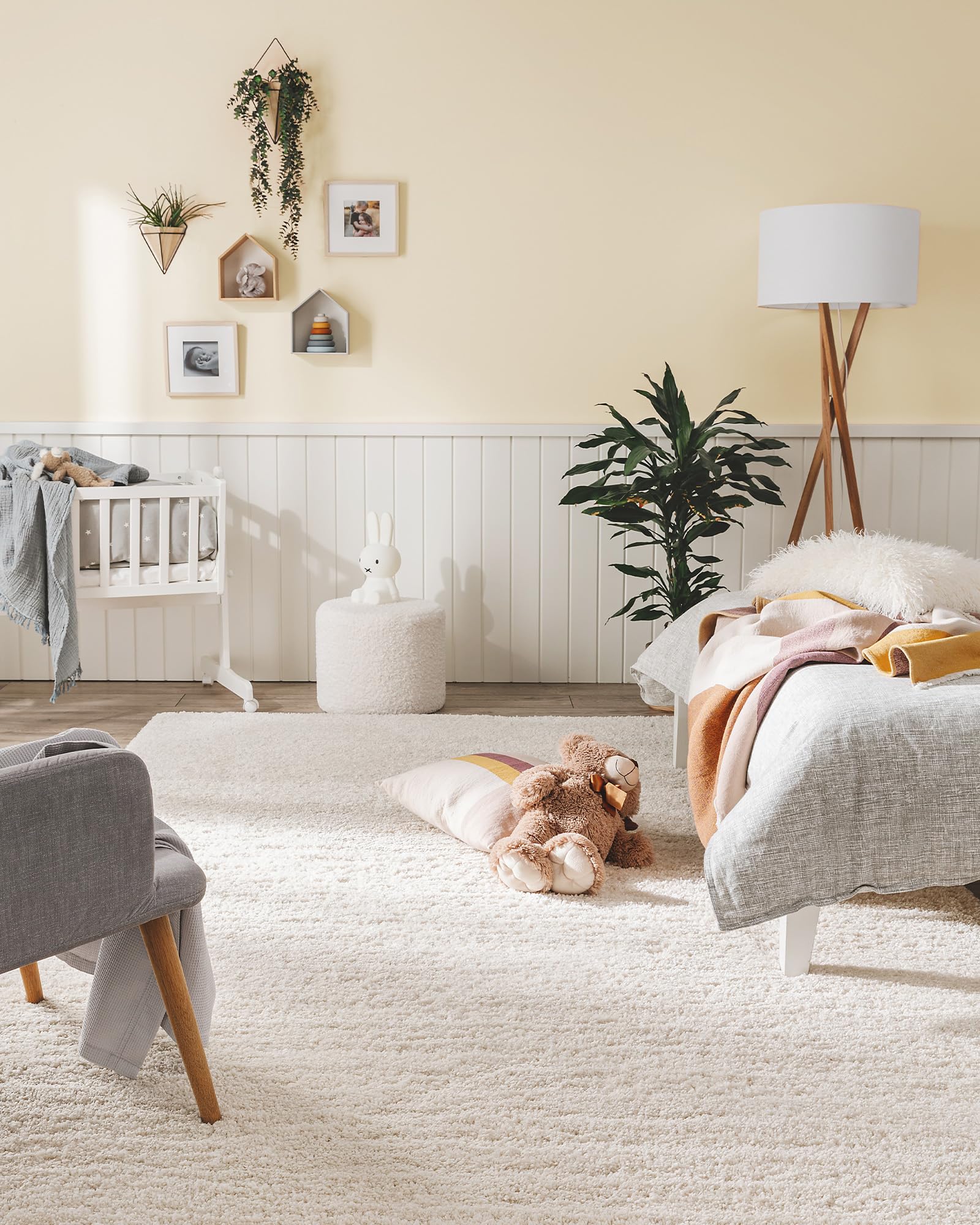 benuta-nest-hochflorteppich-sera-creme-80x150-cm-waschbar-zuschneidbar-flauschig image 1