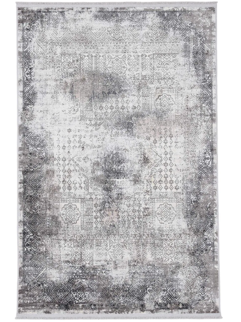 carpetfine-liyath-vintage-teppich-grau-140x200-cm-wohn-und-schlafzimmer image 1