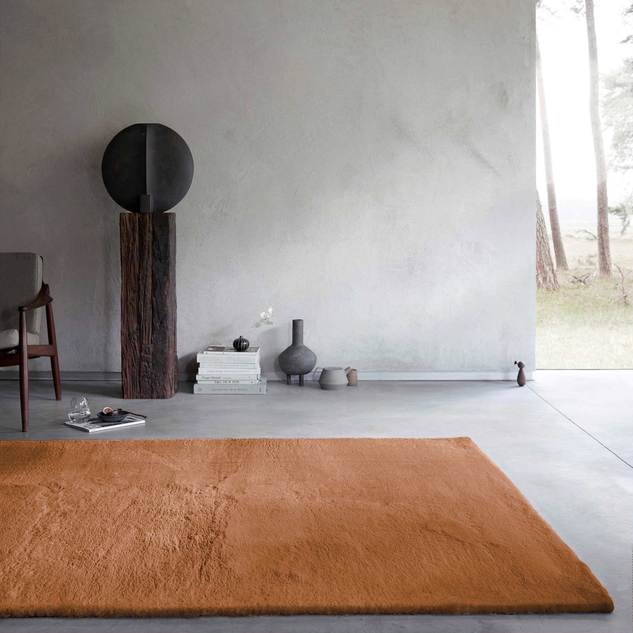 weconhome-basics-kunstfell-teppich-anna-terracotta-flauschig-weich-getuftet-100- image 2