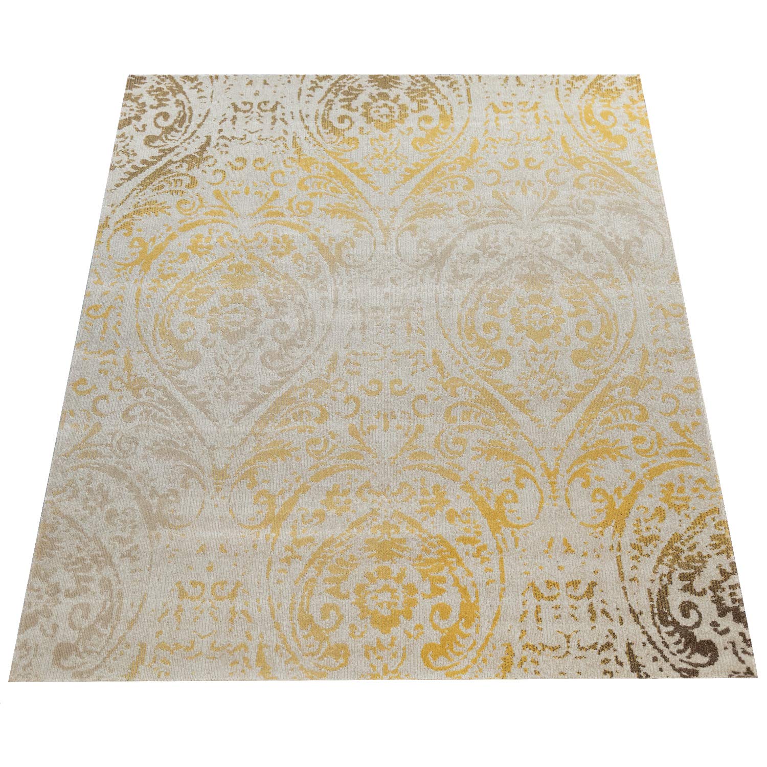 paco-home-aachen-in-outdoor-teppich-120x170-cm-gelb-shabby-chic image 4