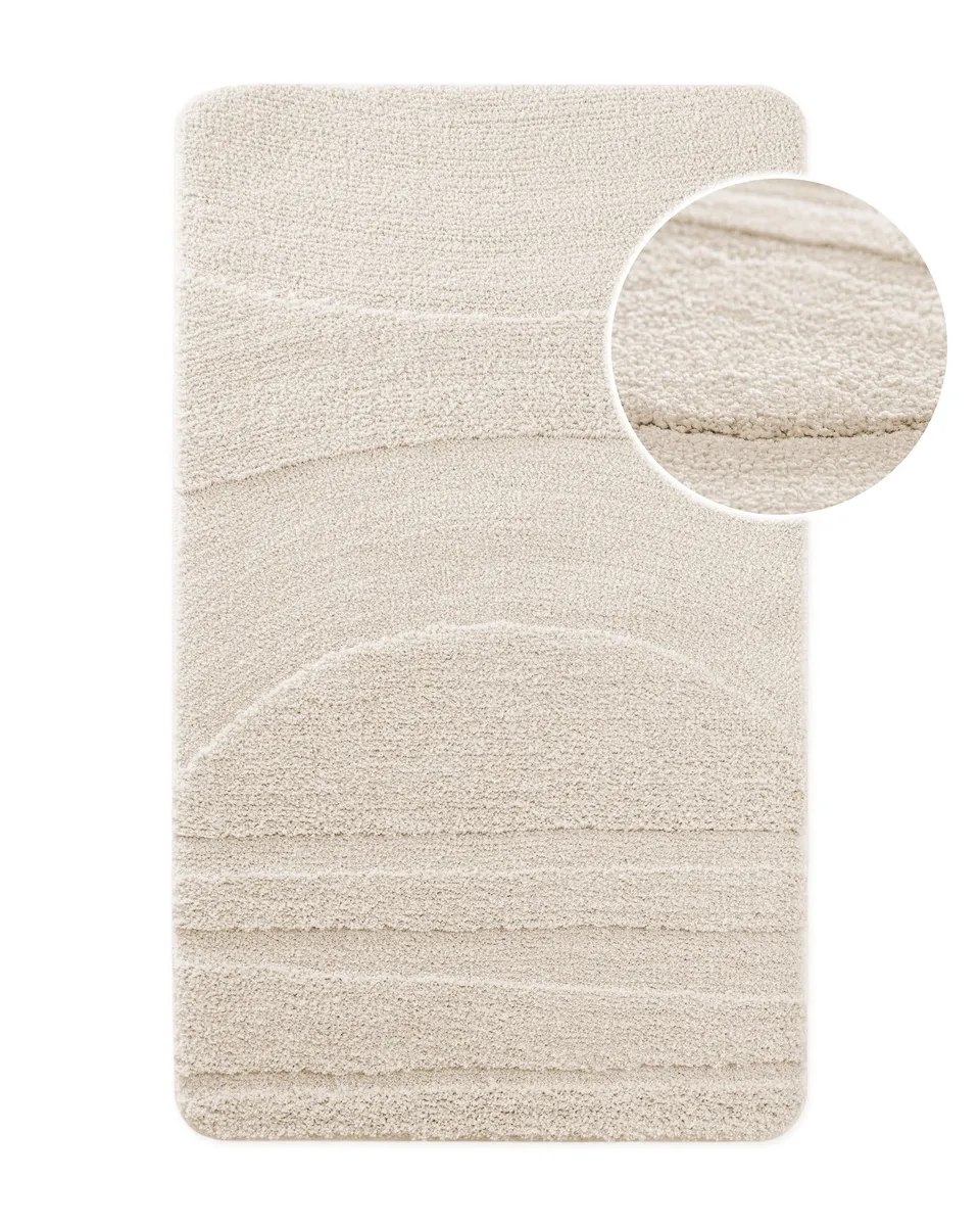 weconhome-bathking-badteppich-marc-creme-wei-getuftet-mit-tpe-r-cken-50x80-cm image 1