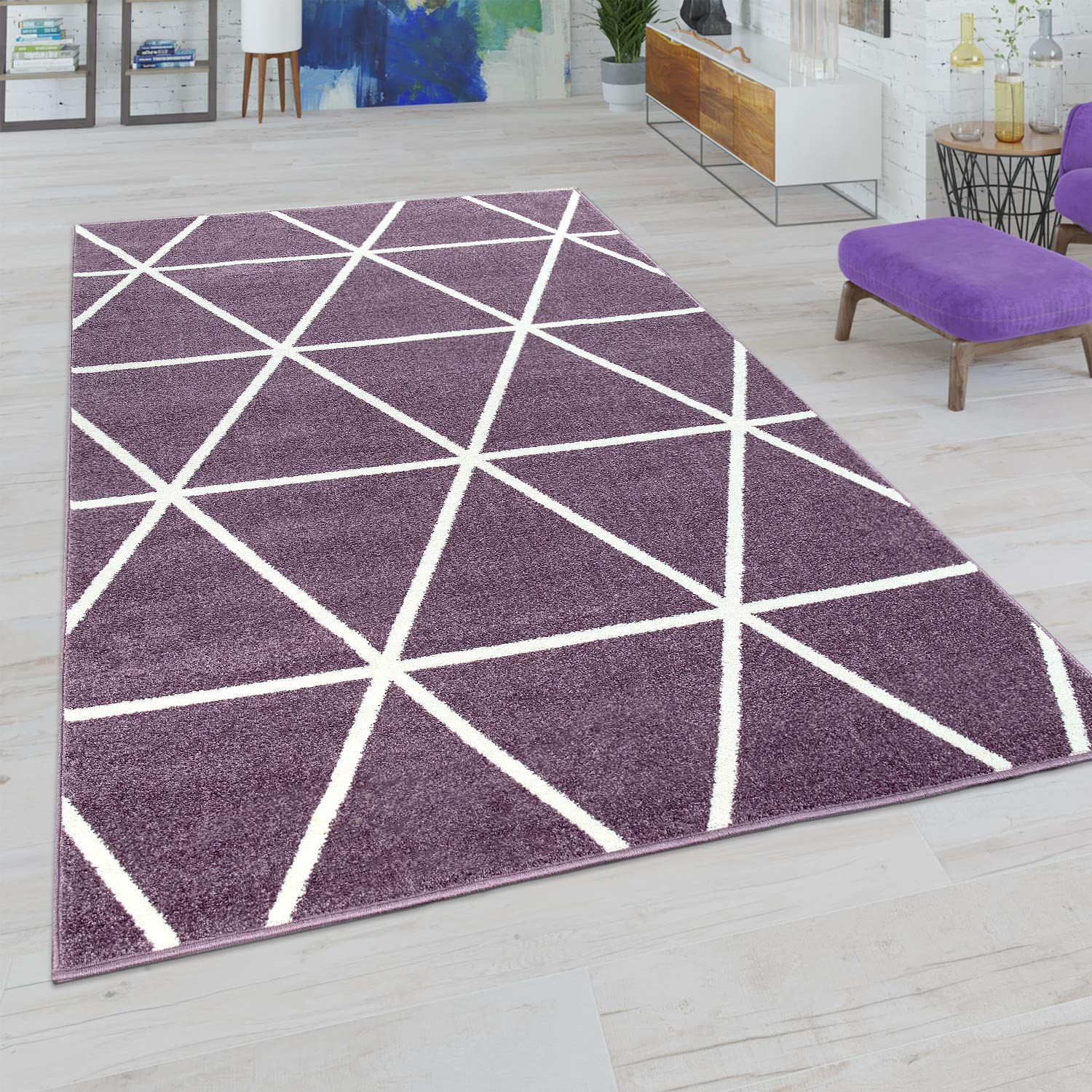 paco-home-wohnzimmer-teppich-skandi-rauten-60x100-cm-grau image 8