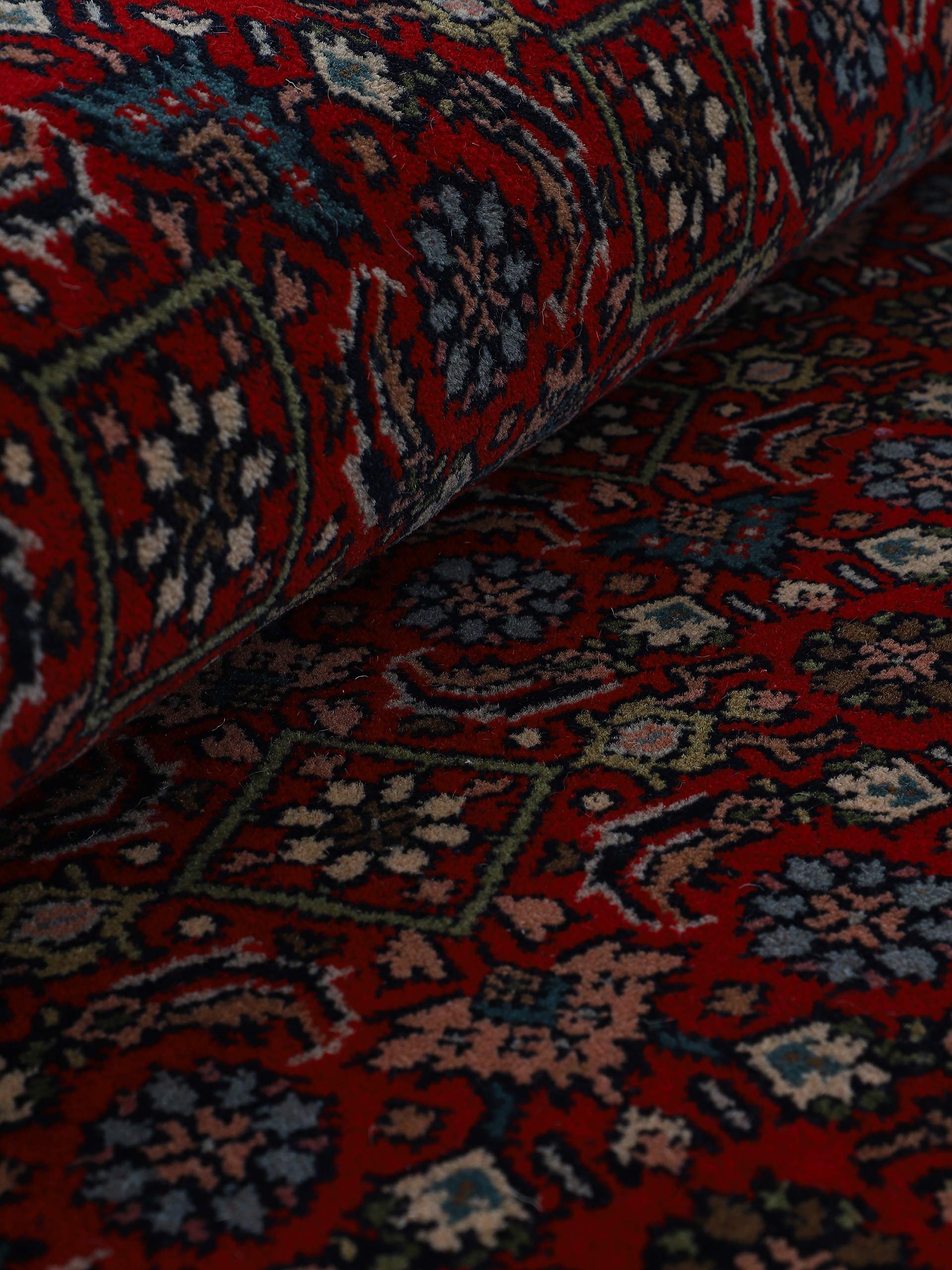 carpetine-herati-teppich-rot-70x140-cm-handgekn-pft-wolle-baumwolle-f-r-fu-boden image 8