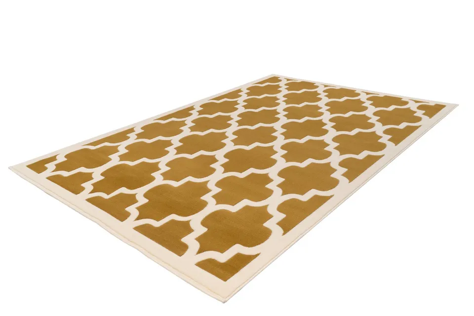 kayoom-manolya-2097-kurzflorteppich-konturenschnitt-geometrisches-trenddesign image 1