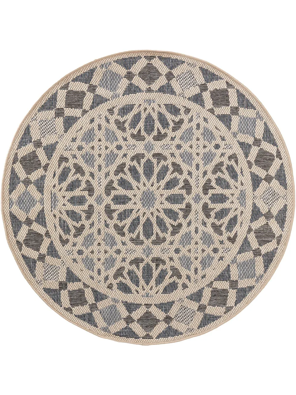benuta-plus-in-outdoor-teppich-river-beige-blau-rund-130-cm-wetterfester-teppich image 1