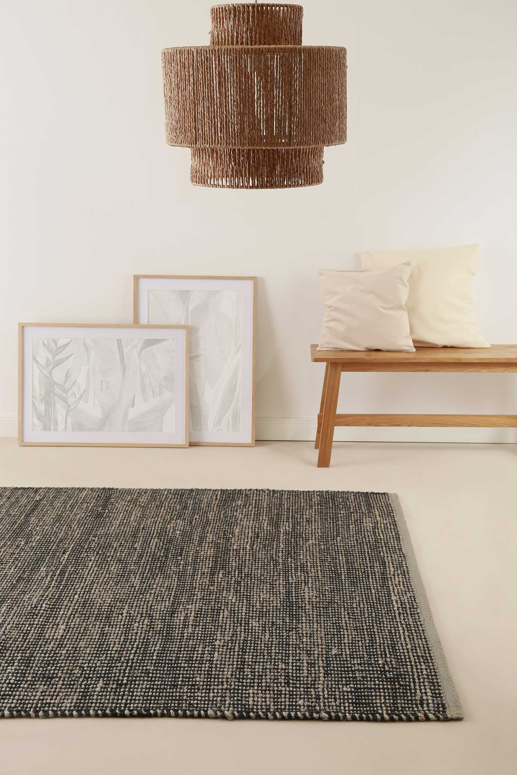 green-looop-toulouse-kelim-teppich-grau-schwarz-jute-wolle image 5