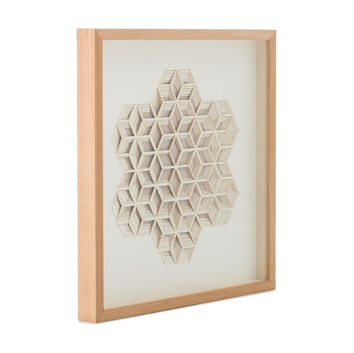 kayoom-bilder-papierkunst-cell-structure-60x60-cm-3d-wandbild-aus-holz image 6