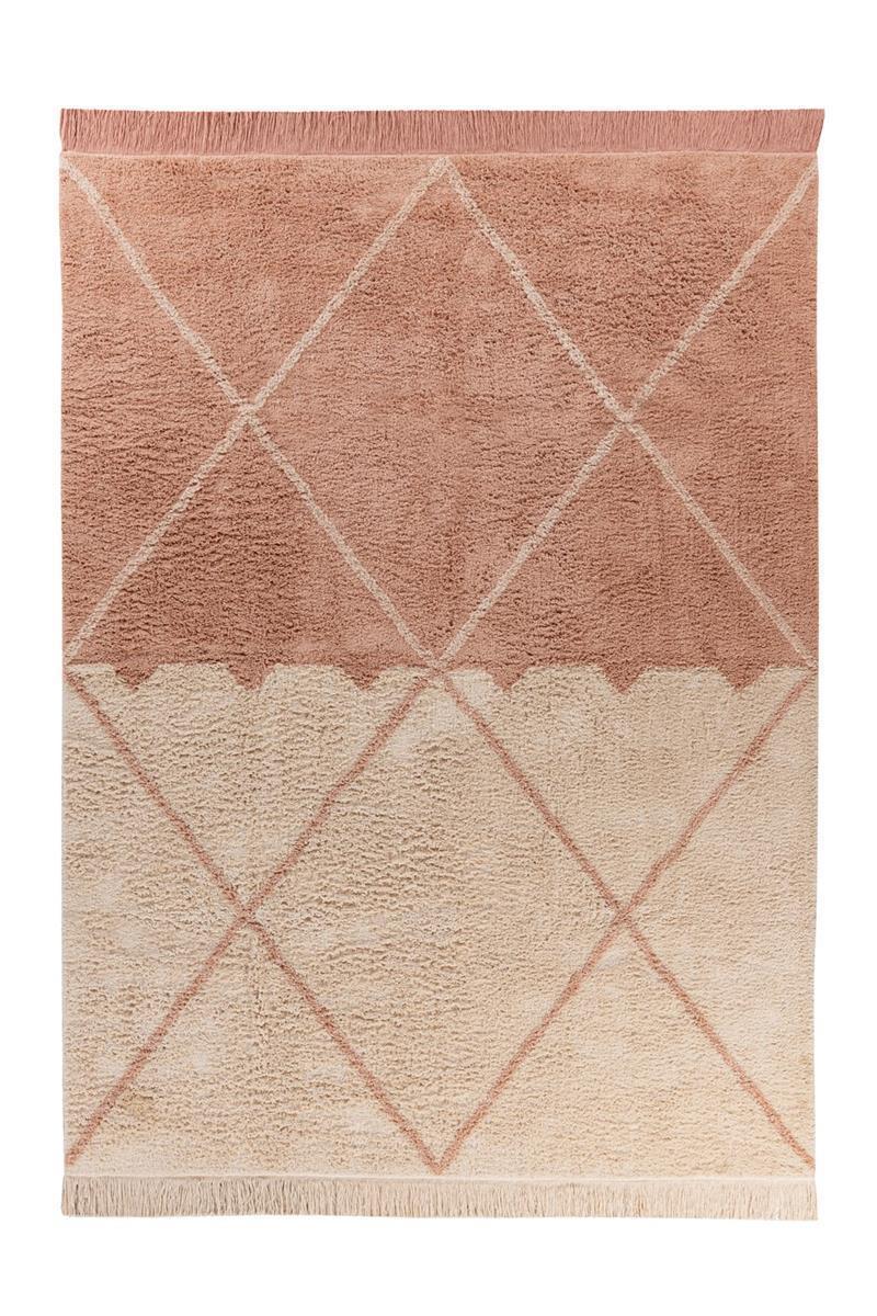 kayoom-mylen-225-teppich-creme-altrosa-flachflor image 6