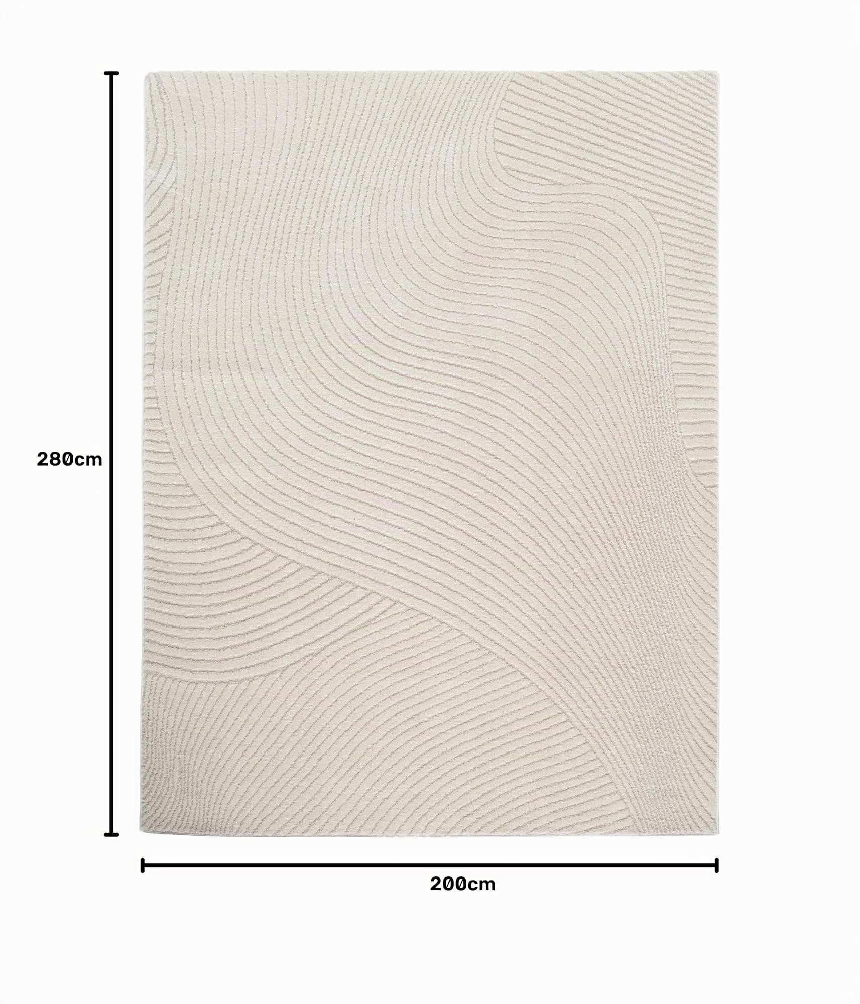 paco-home-metro-panglao-teppich-kurzflor-200x280-cm-creme-wellen-3d image 2