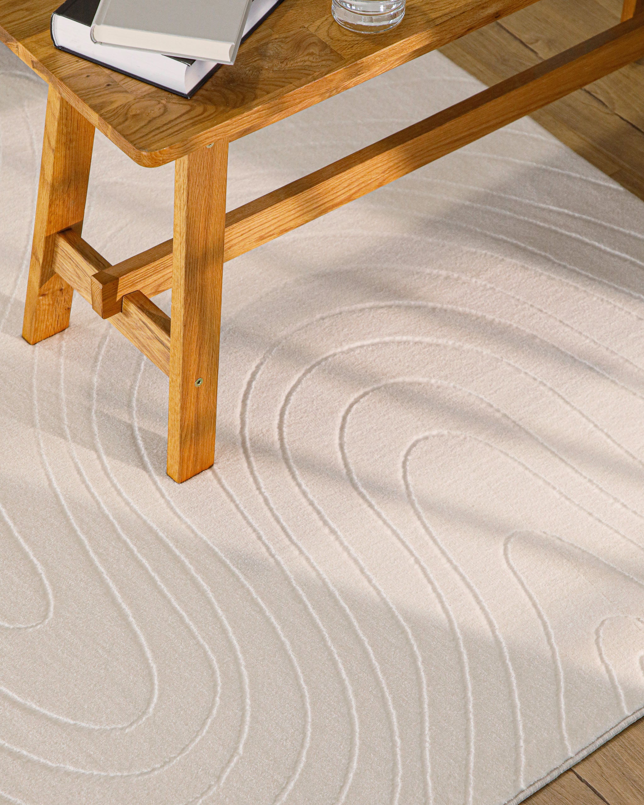 weconhome-kurzflorteppich-nuuk-flow-in-creme-wei-getufteter-naturfaser-teppich-m image 2