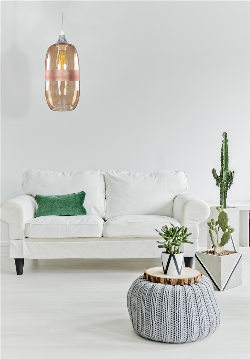 kayoom-h-ngelampe-kari-206-gelb-design-h-ngeleuchte-aus-glas-oval image 2