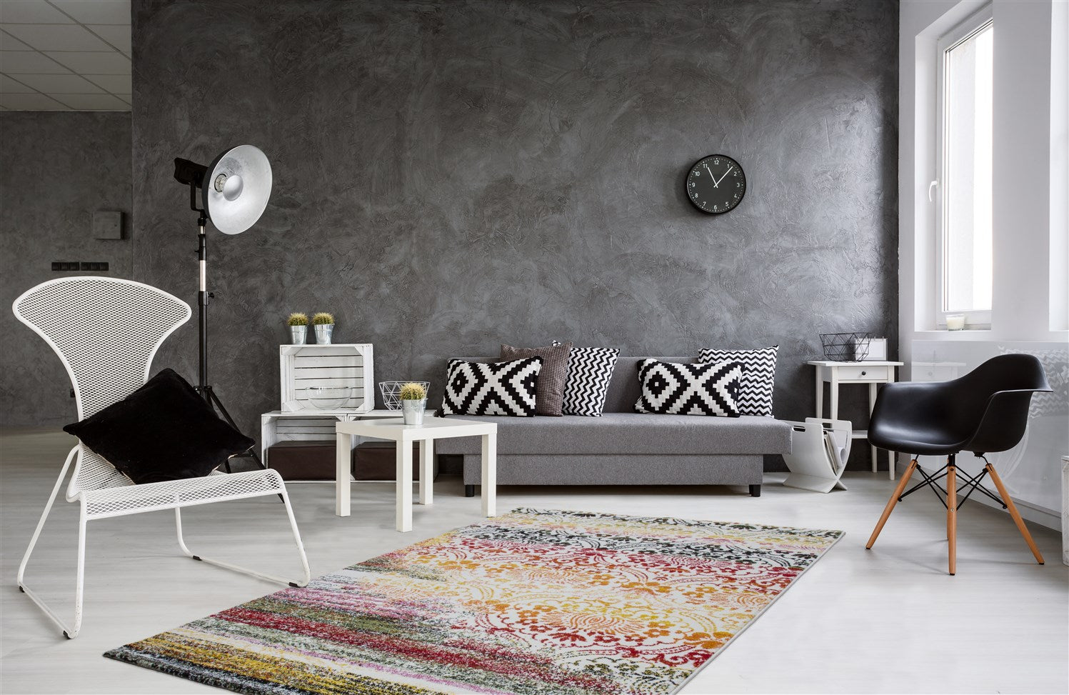 kayoom-guayama-247-kurzflorteppich-buntes-design-heatset-fris-e-pflegeleicht image 2