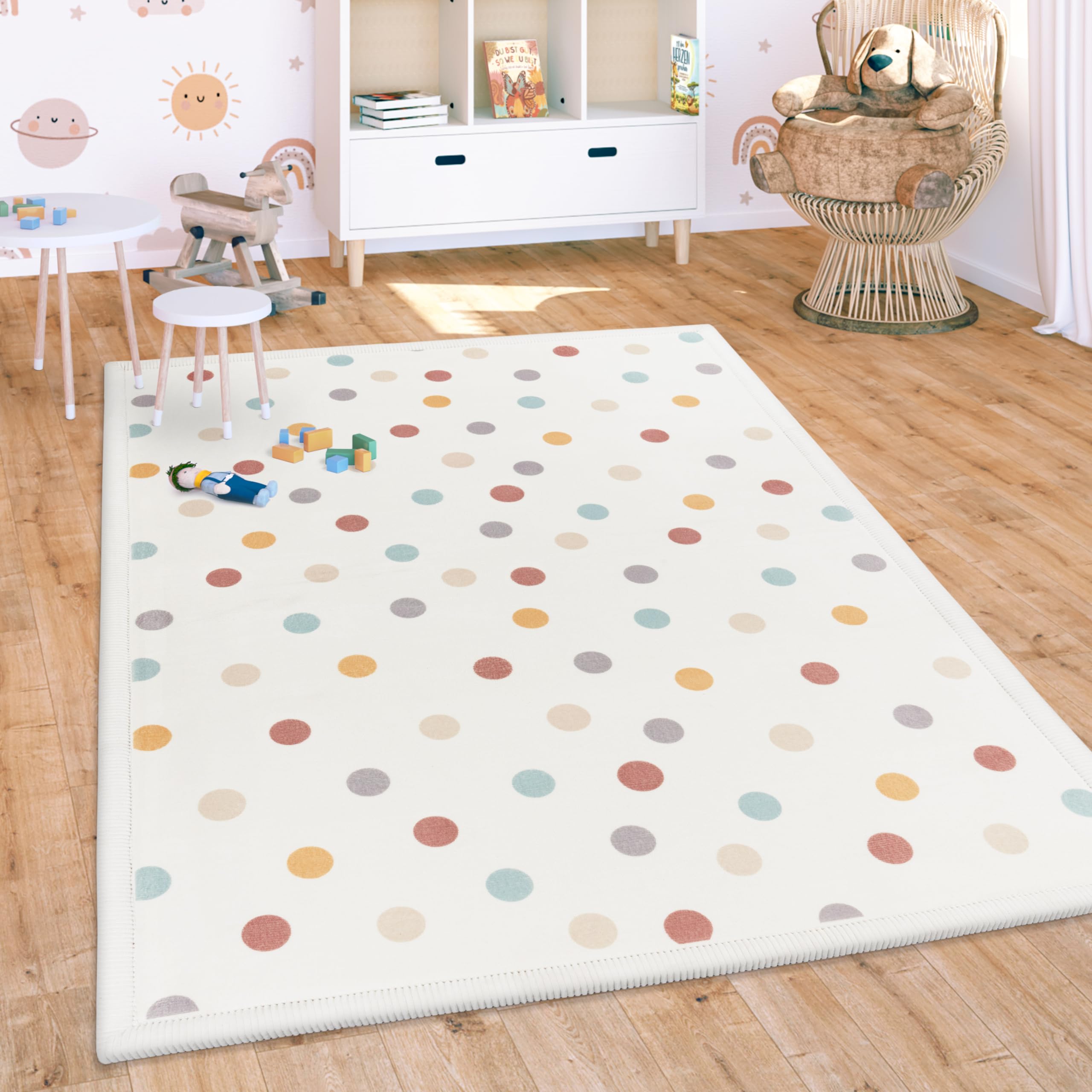 paco-home-teppich-kinderzimmer-krabbeldecke-waschbar-80x150-cm-bunt-regenbogen image 1