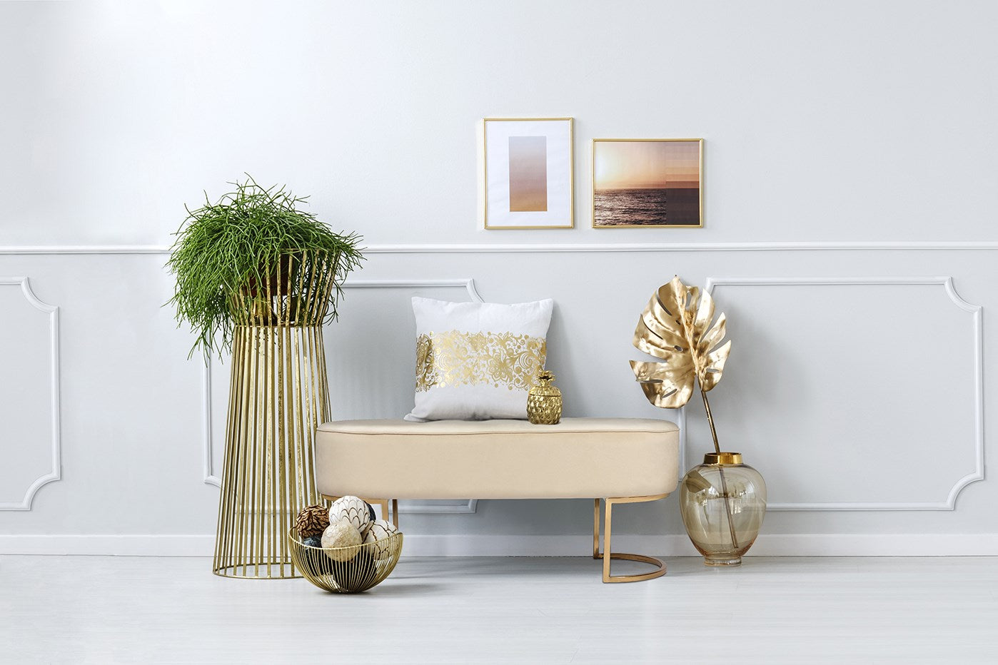kayoom-sitzbank-athea-225-samtoptik-goldene-metallbeine-oval-elegant image 7