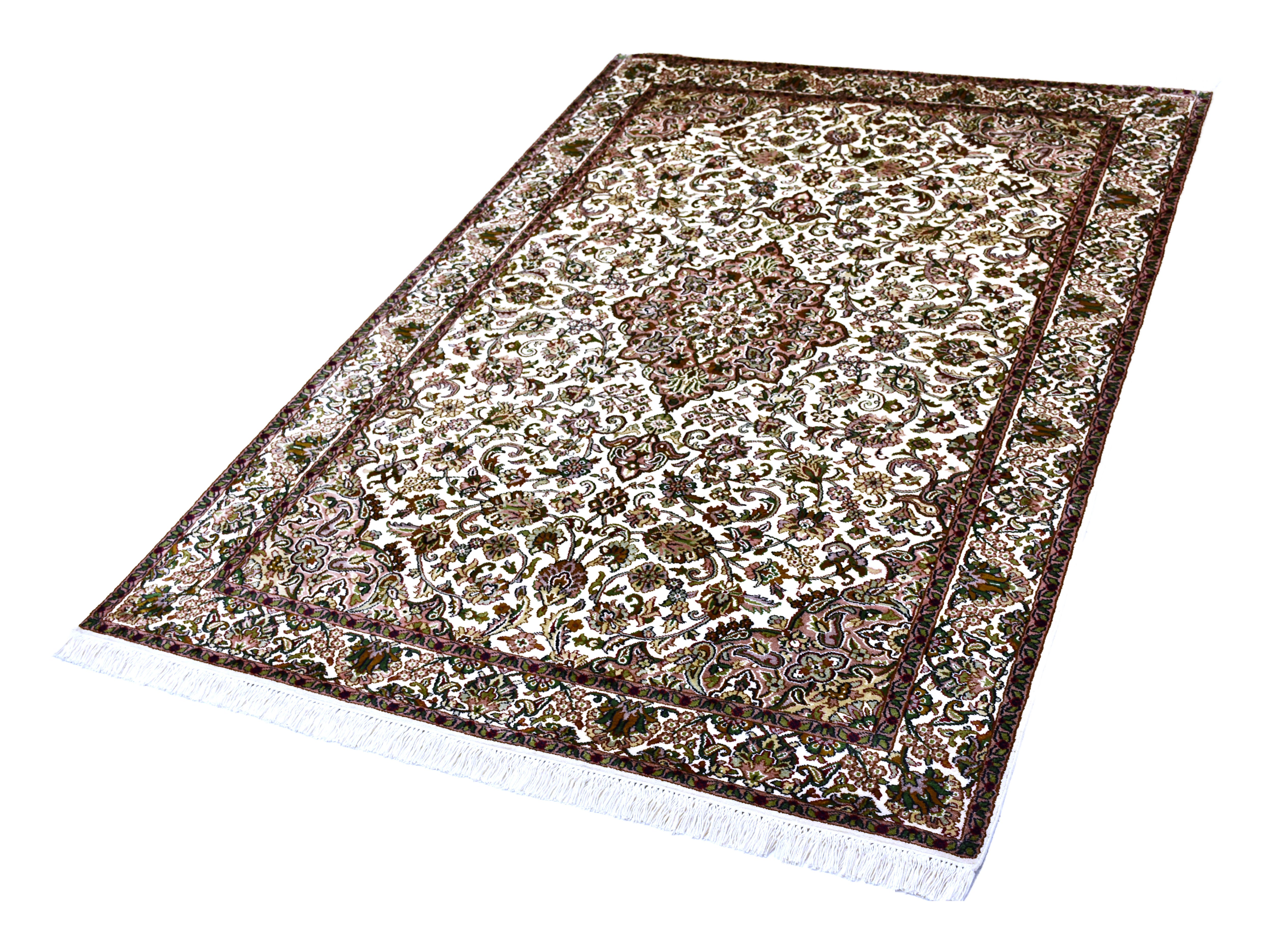 kayoom-kashan-9509-multi-teppich-122cm-x-181cm-handgewebt-orient-design image 2
