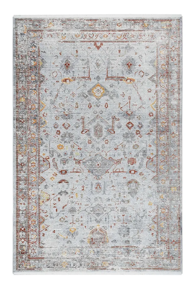 weconhome-soho-beat-teppich-beige-multicolor-vintage-kurzflor image 1