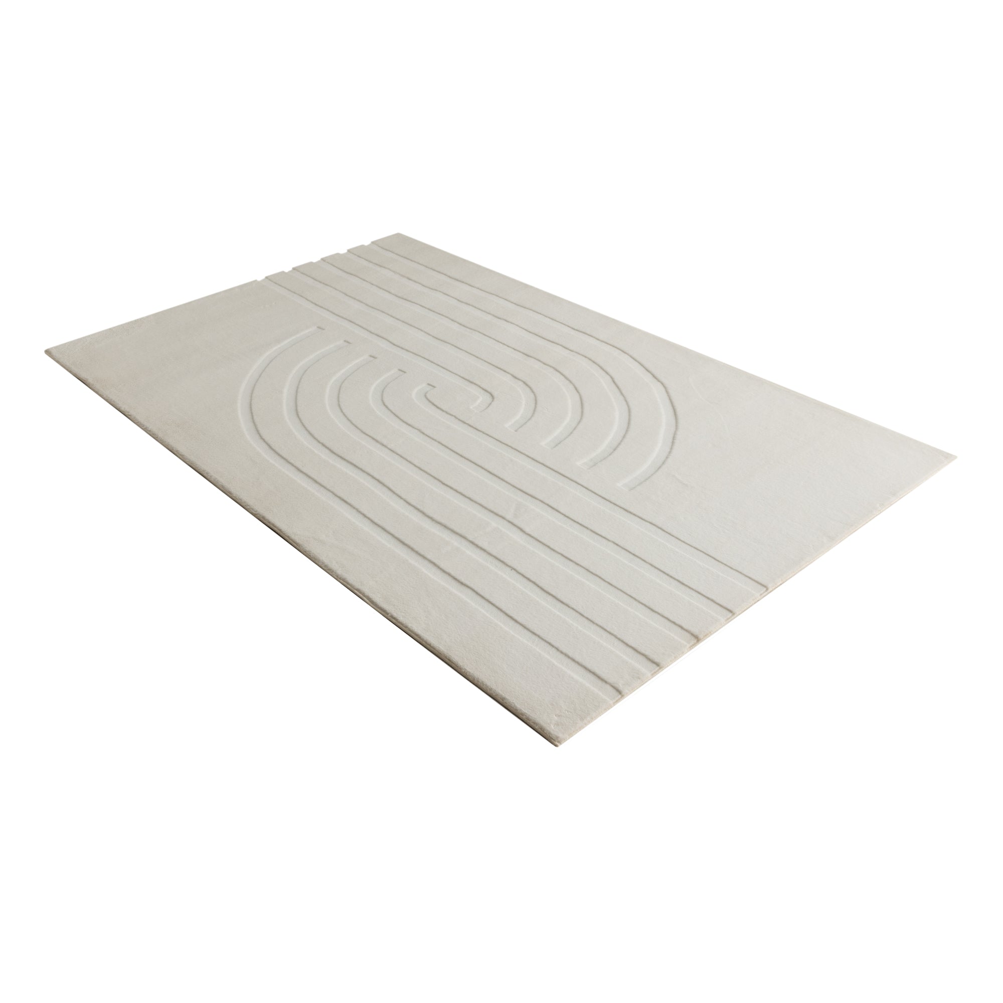 kayoom-peace-725-kurzflor-teppich-weicher-19-mm-flor-in-creme-grau-oder-taupe image 2