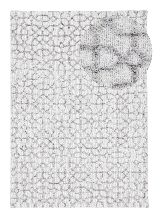 carpetfine-teppich-holly-weicher-teppich-hellgrau-80x150-cm image 1