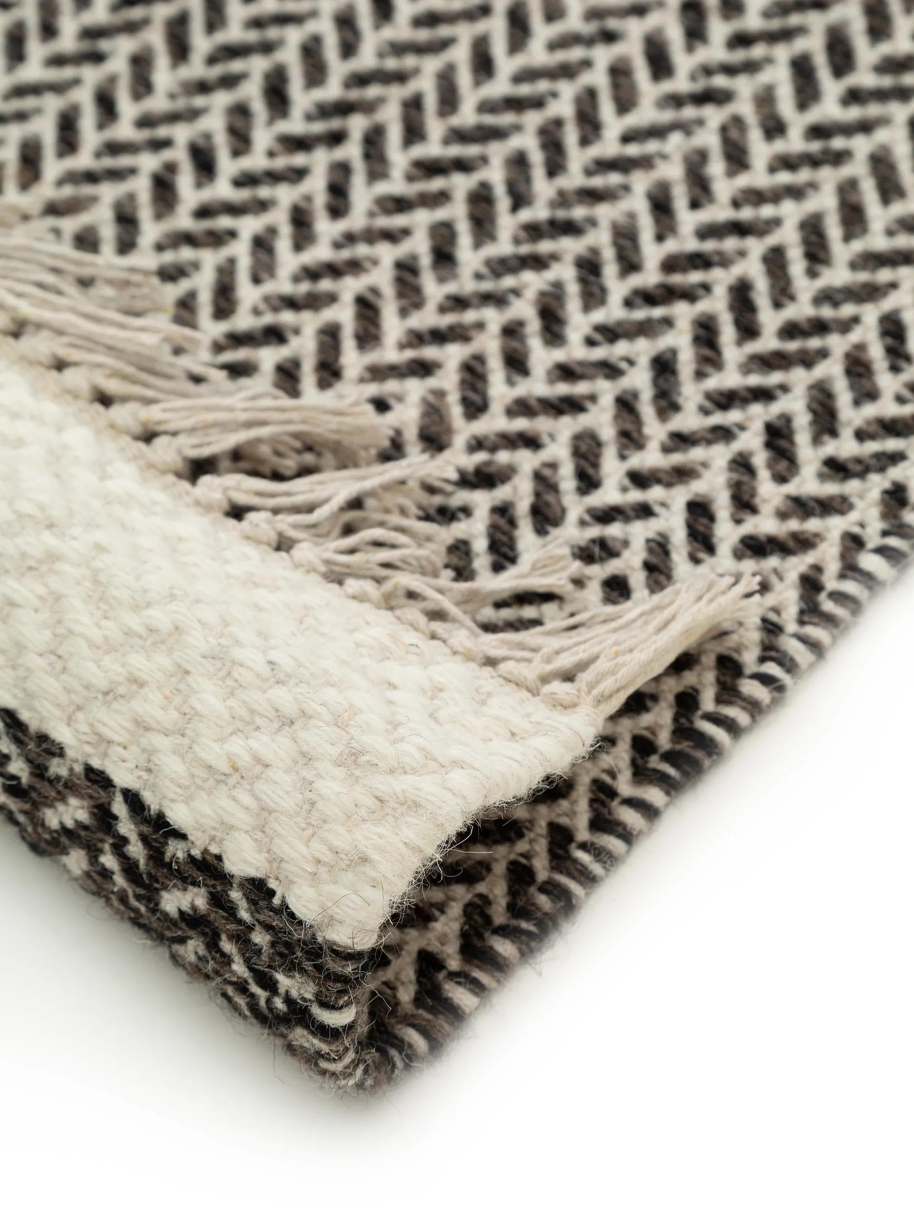 benuta-pure-wollteppich-kim-schwarz-wei-80x120-cm image 5