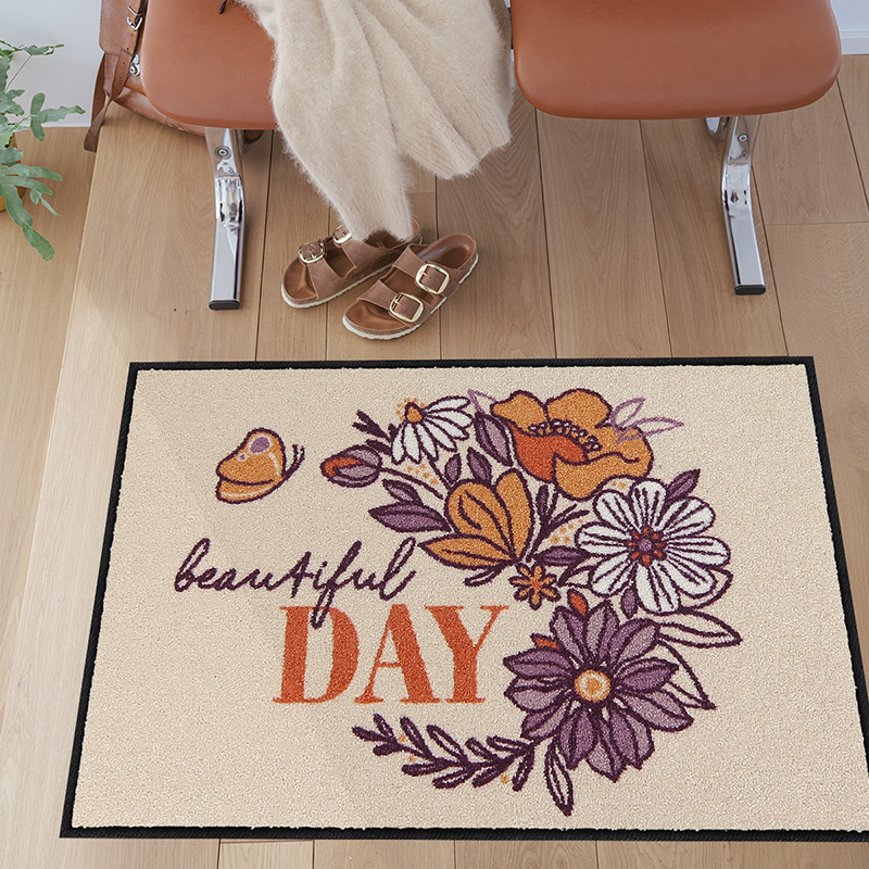 salonloewe-beautiful-day-schmutzfangmatte-50-x-75-cm-florale-eingangsmatte-mit-s image 2