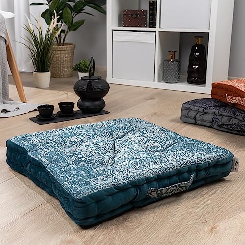 paco-home-bodenkissen-rund-blau-50x50x8-cm image 7