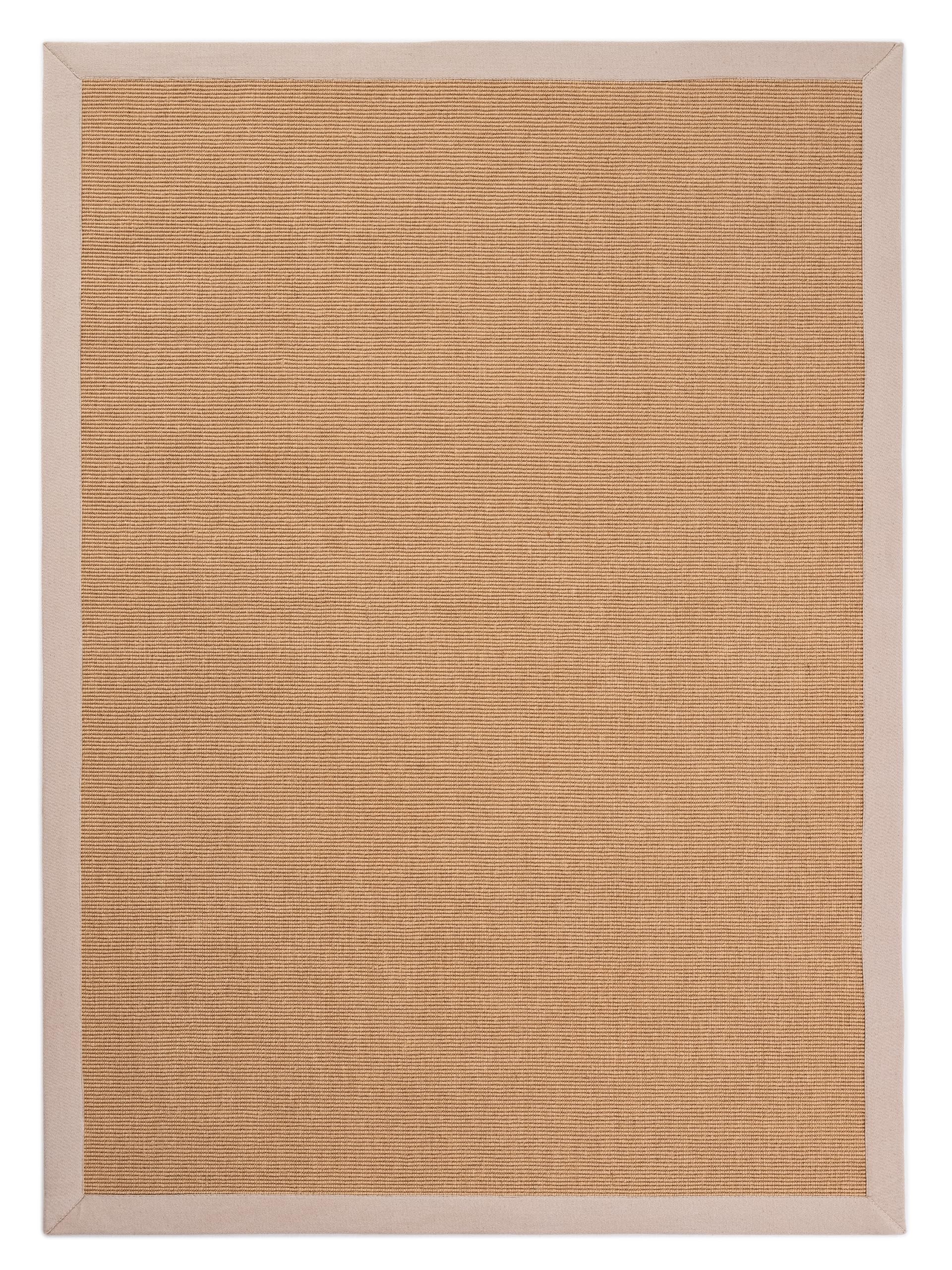 carpetfine-sisalteppich-naturfarbe-80x150-cm-handgewebt-beige-jute-baumwolle image 1