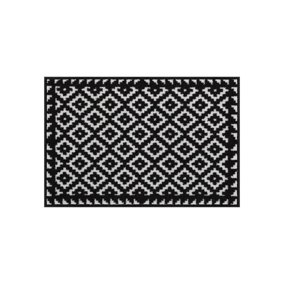 salonloewe-tabuk-black-white-teppich-50-x-75-cm-geometrisch image 1