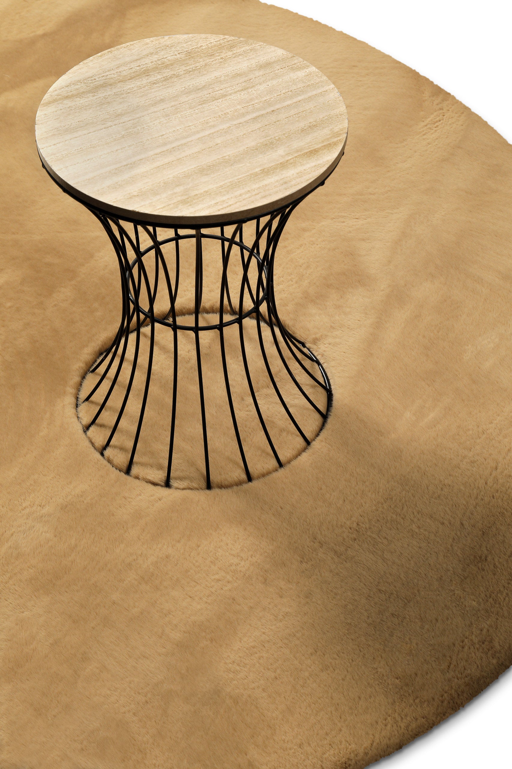 weconhome-basics-anna-kunstfell-teppich-rund-sand-flauschig-und-weich-100-polyes image 6