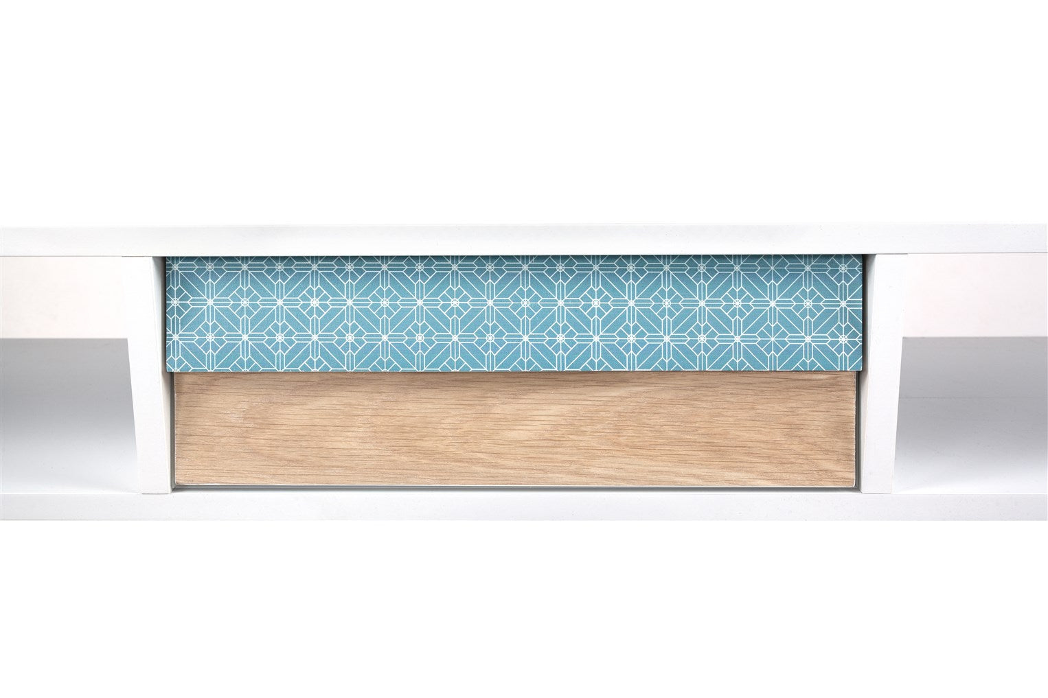 kayoom-konsolentisch-megan-skandi-stil-wei-blau-holz-mit-schublade-und-zwei-f-ch image 3