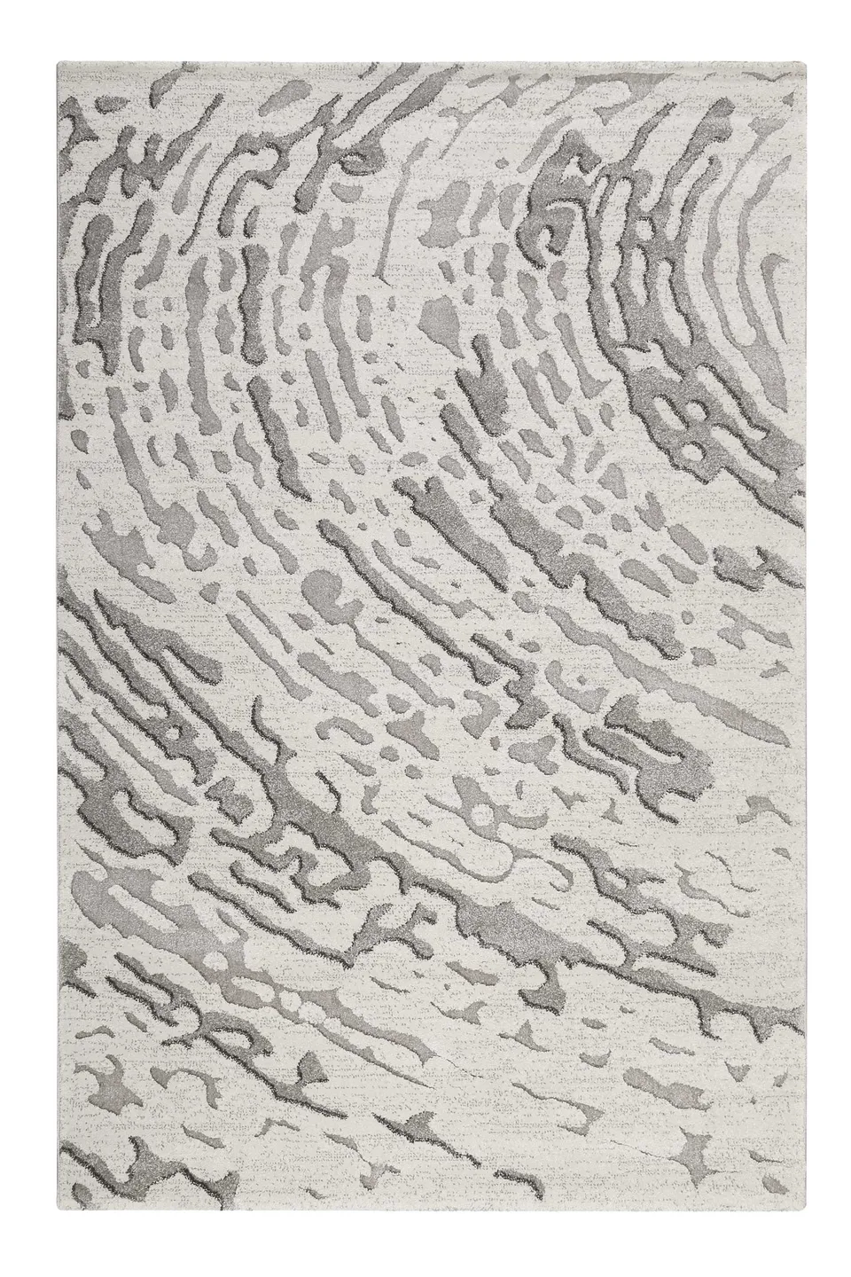 weconhome-kurzflor-teppich-forest-grau-silber-baumring-relief image 1
