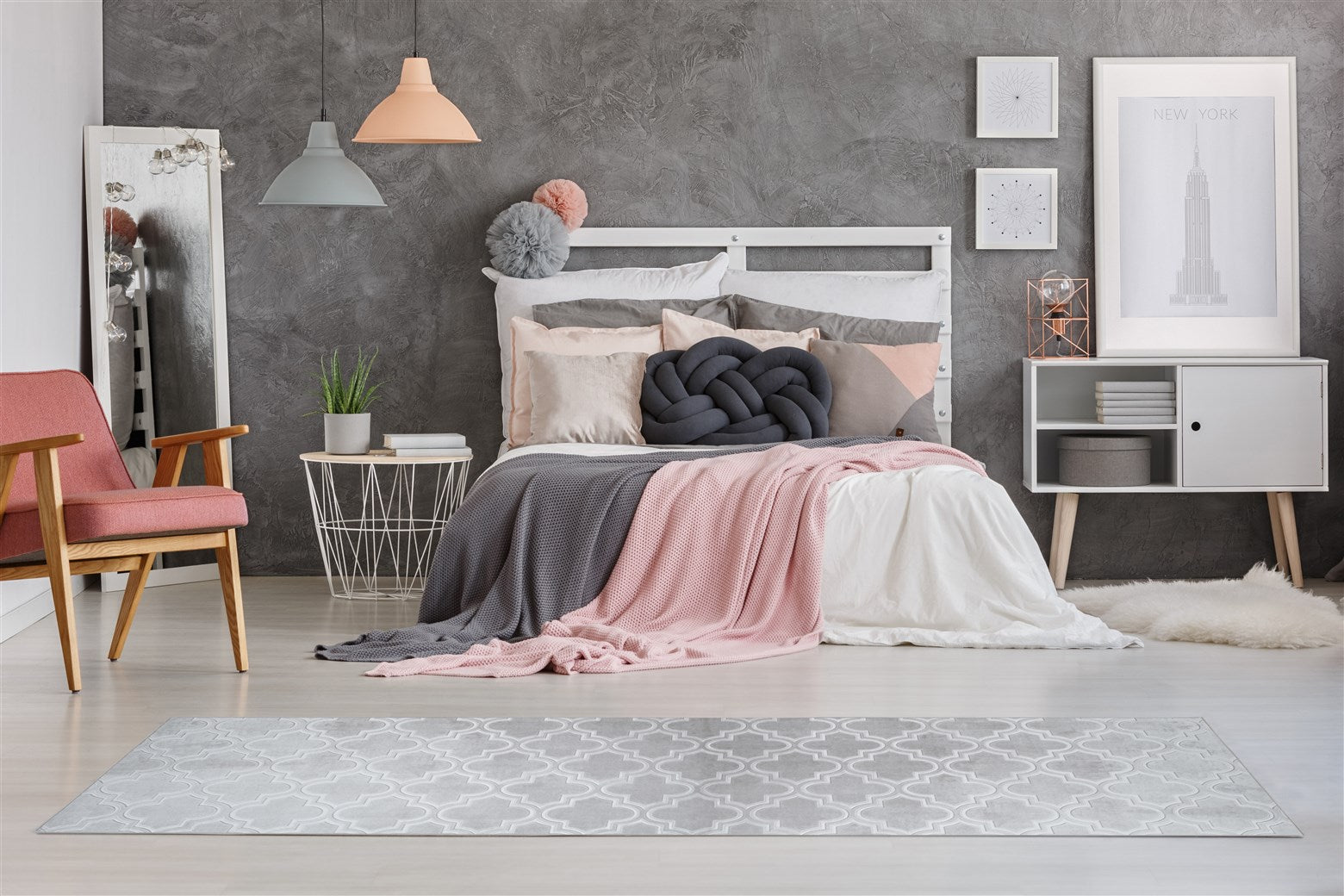 kayoom-monroe-125-flachflor-teppich-mit-3d-pr-gemuster-pflegeleicht-und-weich image 3