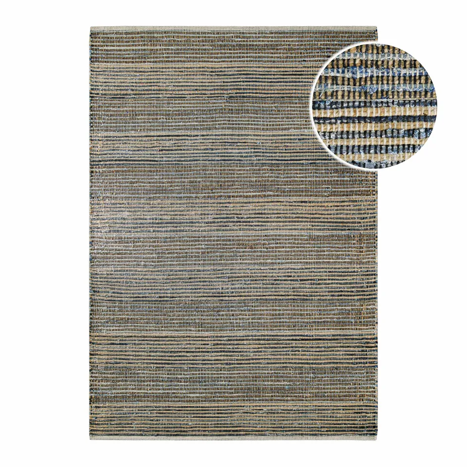 weconhome-denim-feels-handwebteppich-blau-kelim-jute-denim image 1