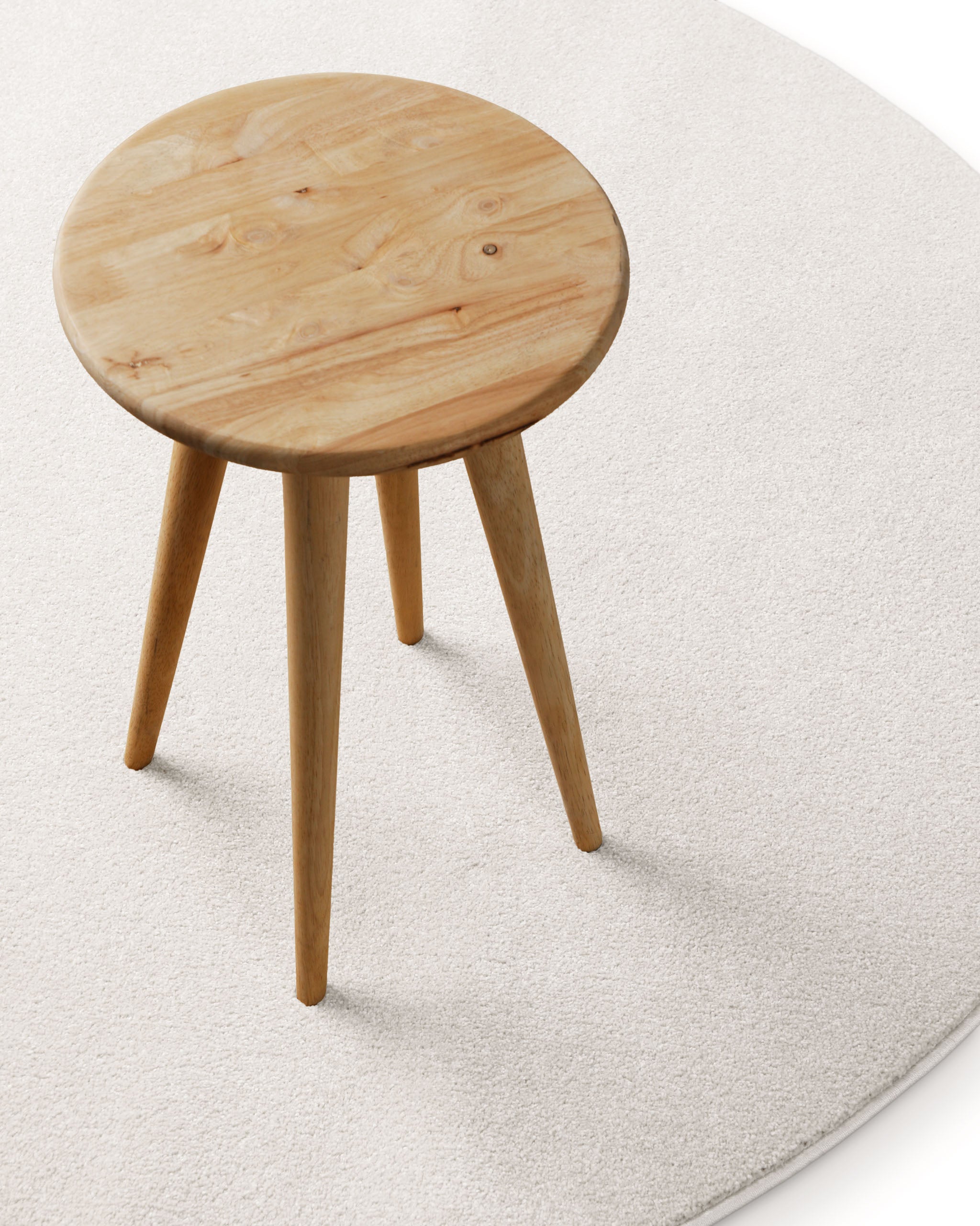 weconhome-basics-freja-kurzflorteppich-rund-creme-wei image 2