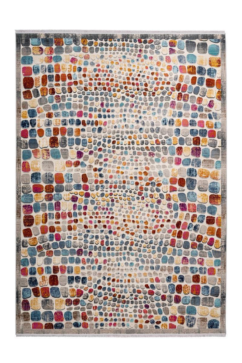 kayoom-anouk-125-kurzflorteppich-vintage-design-mit-fransen-pflegeleicht-verschi image 1