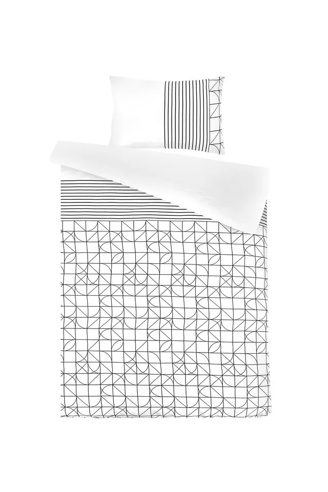 kayoom-bettw-sche-kennedy-125-at-2-teiliges-set-geometrisches-retro-muster-pfleg image 1