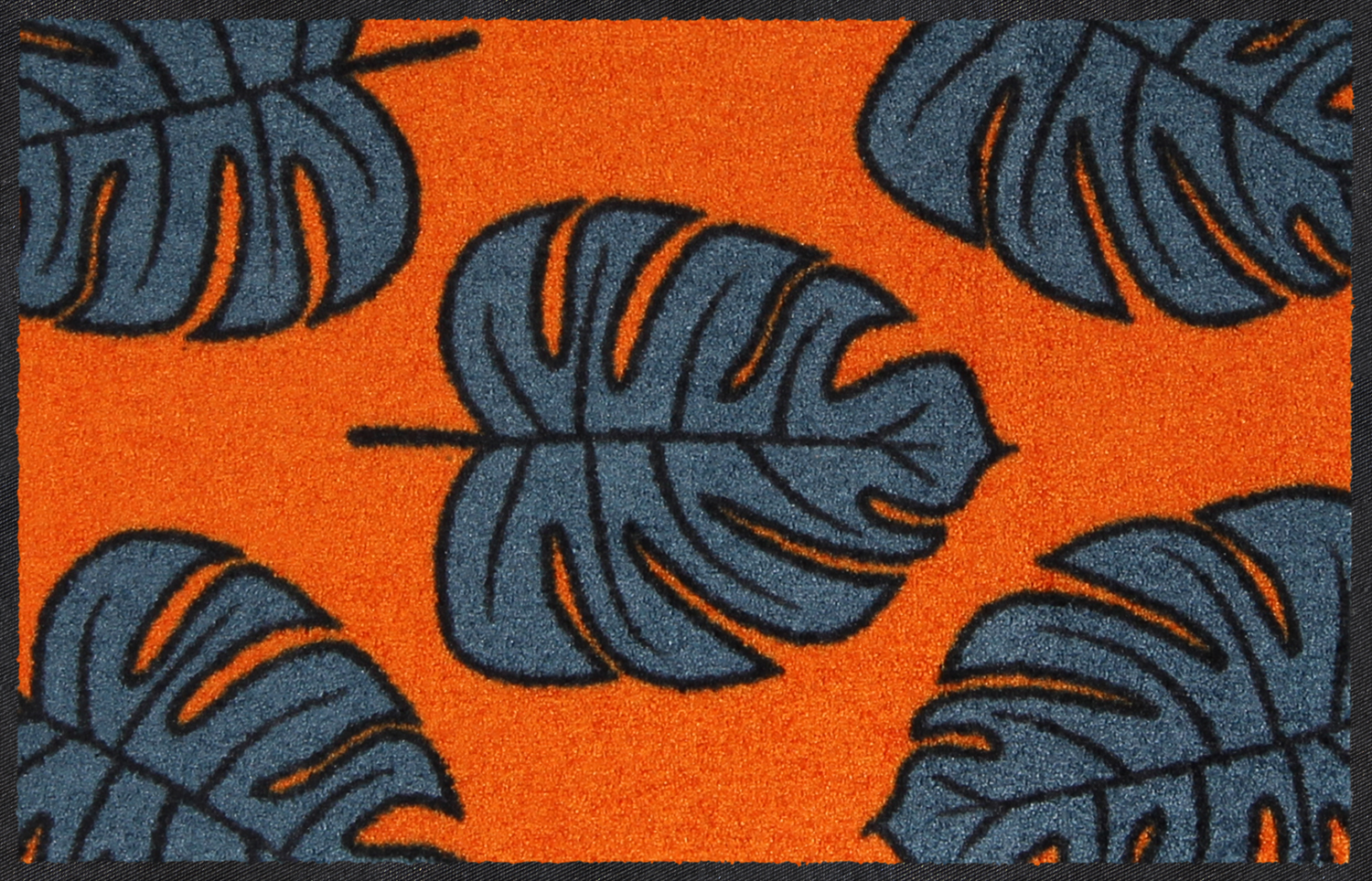 salonloewe-monstera-allover-orange-eingangsmatte-45-x-70-cm-orangefarbene-bl-tte image 1