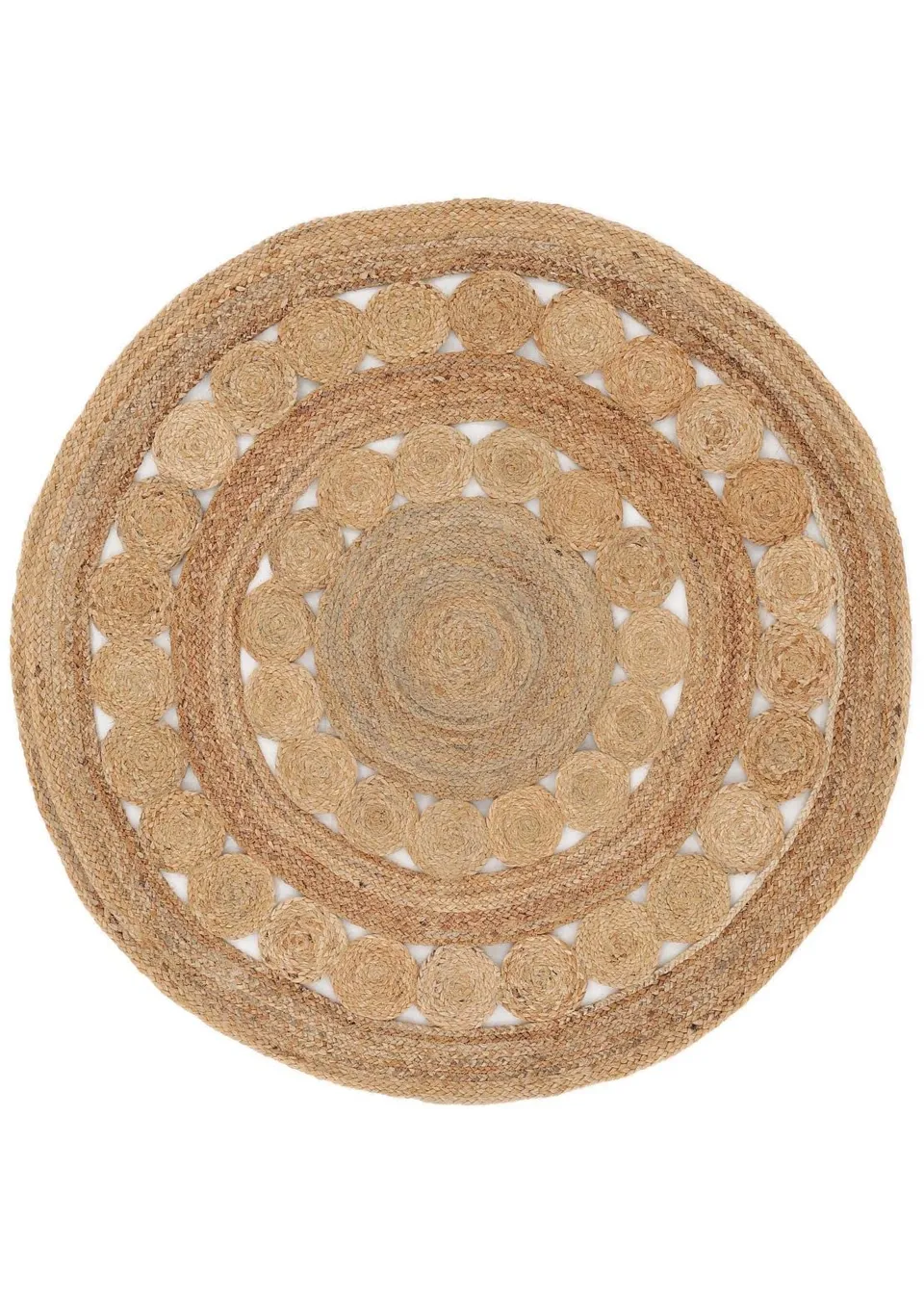 carpetfine-juteteppich-dana-rund-naturfarbe-120-cm-handgewebter-naturteppich-aus image 1