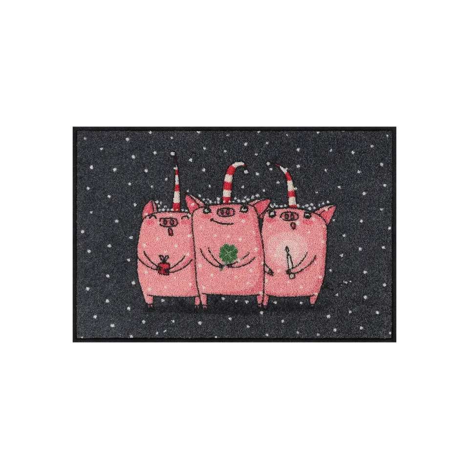 salonloewe-lucky-pigs-eingangsmatte-50-x-75-cm-gl-cksschwein-motiv image 1