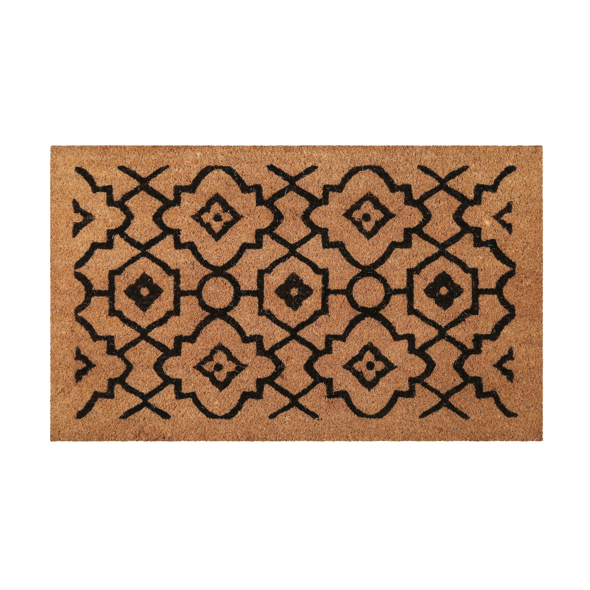 weconhome-kokosfu-matte-posh-palace-natur-schwarz-gewebt-47-rabatt image 2